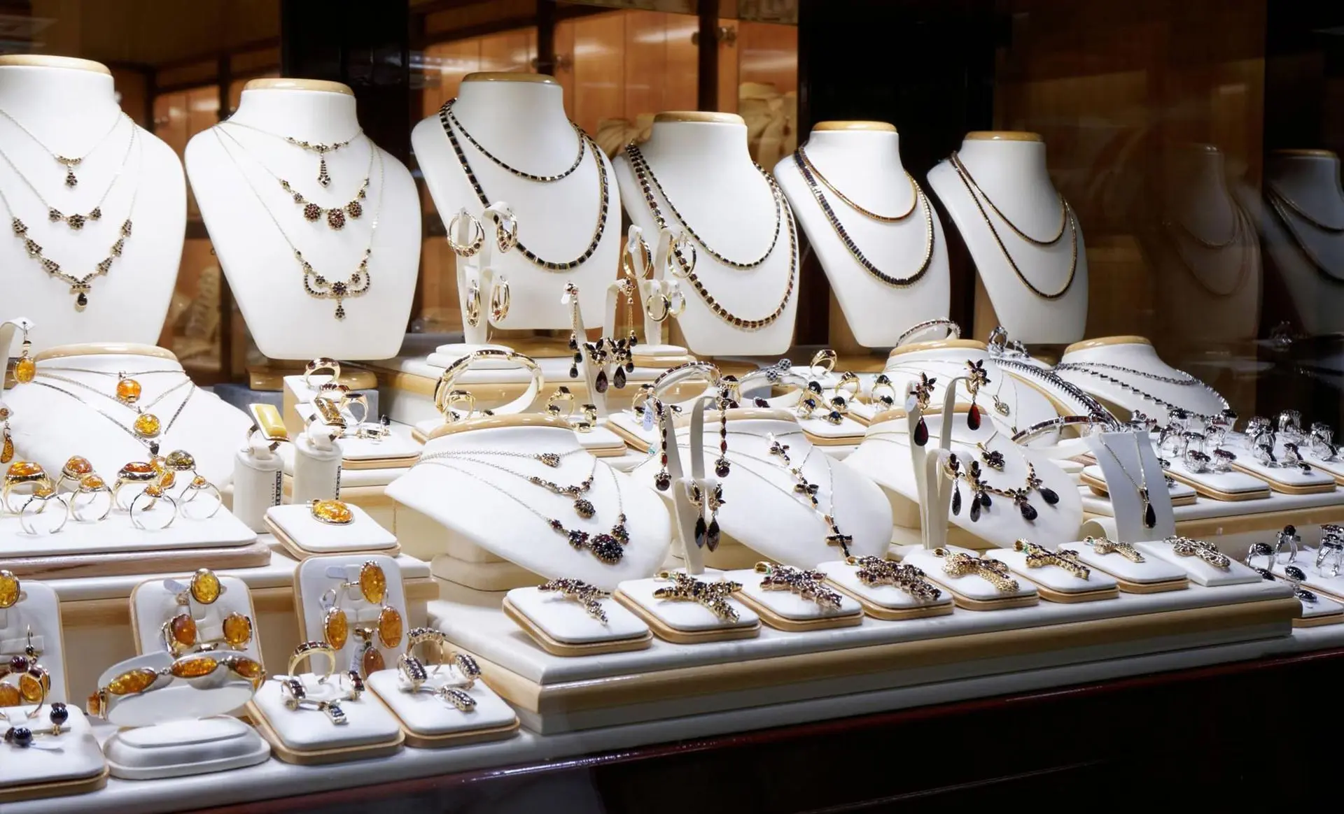 A display of high-quality jewelry